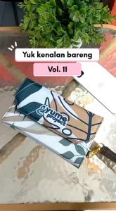 Dompet wanita pengatur keuangan bualan harian mingguan vol 11 coklat