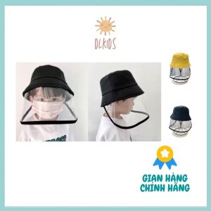 Mũ Chống Dịch Nón Chắn Giọt Bắn Ngăn Bụi Cho Bé Người Lớn DLKIDS DL06 Có Quai Mũ Vải Kaki Hàng Đẹp