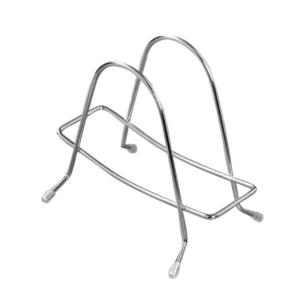 Space-saving Stainless Steel Cutting Board Holder Durable Multi-Purpose Storage Shelving Dish Stand