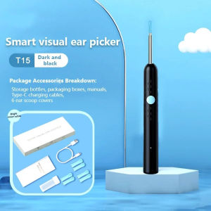 KIMP Wireless WiFi Ear Cleaner Intelligent Ear Pick with Camera Visual Ear Scoop Baby Ear Cleaner Wireless Ear Cleaner Visual ear spoon Ear Wax Cleaner 1080P HD Earpick Endoscope