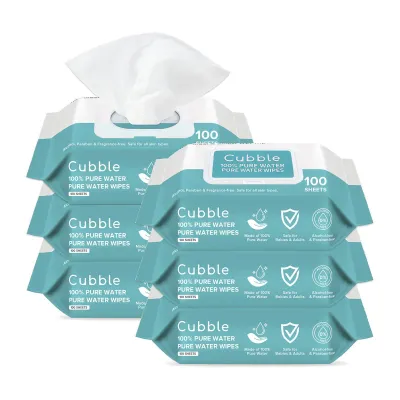 Cubble Pure Water Baby Wet Wipes 100 Sheets