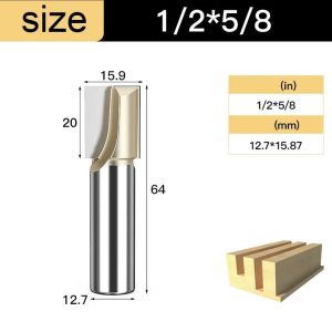 Mũi phay CNC gỗ mũi soi mặt bàn vuông lấy nền thẳng dao phẳng vét đáy Tideway MSVD-TW