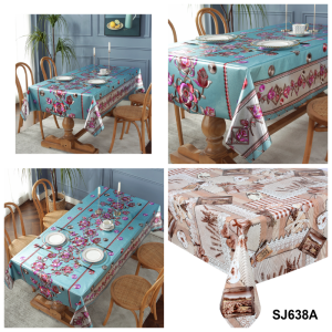 Taplak Meja Makan Waterproof Anti Air Cover Bahan MIKA Dekorasi