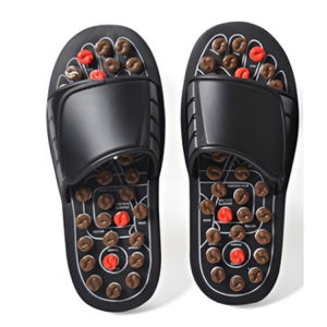 รองเท้าแตะนวดจุดฝังเข็มของฝ่าเท้า เท้านวดฝังเข็มรองเท้าแตะ จุดฝ่าเท้าเพื่อสุขภาพ Foot Massage Slipper