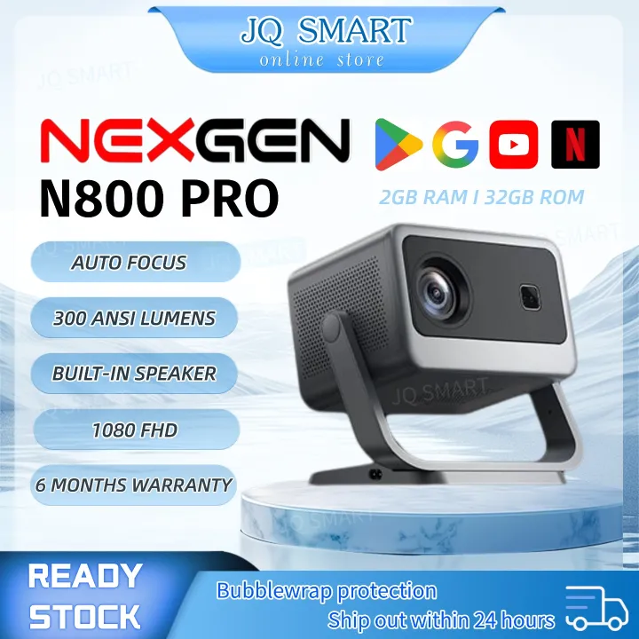 (READY STOCK) NEXGEN N800 PRO WIFI PROJECTOR ANDROID 13 l 4k 1080FHD
