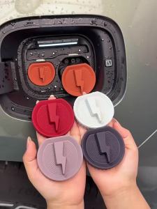 sapid For Geely GEOME Xingyuan Galaxy Starship 7 EM-i Silicone Charging Port Cover Car Charging Port Rain Dust Protector Cap 5Q9T4
