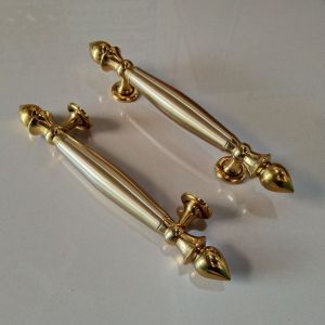 [GROSIR HARGA ECER] Handle Pintu Rumah Model Teratai Bahan Kuningan Tarikan Pintu Rumah Bulat Warna Gold Gagang Pegangan Pintu Anti Karat Murah