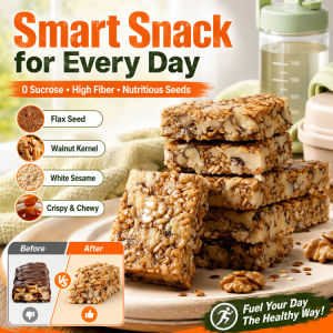 Flaxseed Walnut Mixed Nuts Snack Fiber-Rich Xylitol Sesame Pastry Healthy Meal Replacement Snack Low Calorie Nutritious Dessert