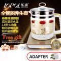[LazChoice] [FREE ADAPTER] 养生壶汤锅 1.8L Lopol Capacity Health Pot Multifunction Glass Electric Kettle Teapot Kitchen Boiler Cooker Soup Sup. 