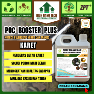 Pupuk Karet Booster Penambah Getah Agar Lebih Deras Poc 1 Liter Jagotani Yogyakarta