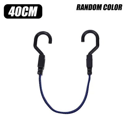 【Pphha】Stretch Car Luggage Cord with Hook Heavy Duty Elastic Wide Flat Bungees Rope Rack Express Binding Strap Storage Tool Motorcycle Bike Accessories