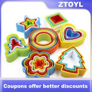 【ZTOYL】 Dụng cụ làm bánh quy khuôn bánh kẹo mềm dụng cụ cắt cạnh tự làm bằng nhựa cho bữa tiệc