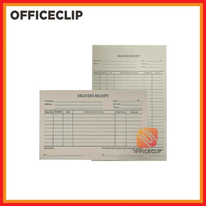 Business Form - Delivery Receipt 50's x 2Ply | Lazada PH