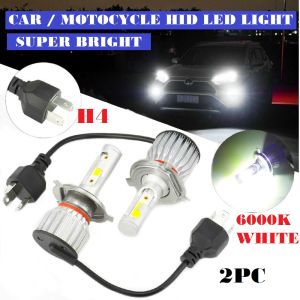 2PC Car Led Headlight Headlamp Fog Light Sport Light Sportlight COB Led Car HID LED H4 Led Bulb 7600LM Car Accessories Led Light Motorcycle LED Light Wira Gen 2 Persona Exora Iriz Axia Myvi Saga vvt aruz viva kenari Kelisa Kancil