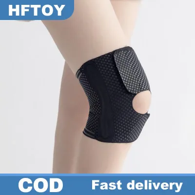 HFTOY 1pcs thể thao Miếng đệm đầu gối người đàn ông phụ nữ áp lực đàn hồi hỗ trợ đầu gối miếng đệm thoáng khí mỏng bóng chuyền tập thể dục thiết bị Brace bảo vệ