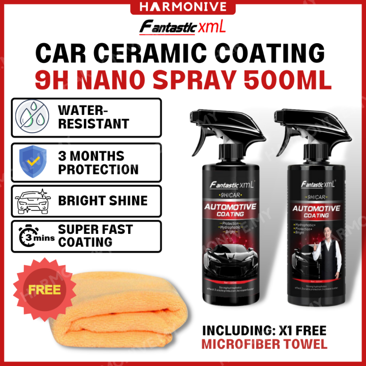 500ML Fantastic XML Car Ceramic Coating 9H Nano Spray Automotive Polish ...