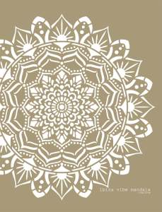 Mandala Stencil Motif 8 Cetakan Dinding Motif Dekorasi Dinding