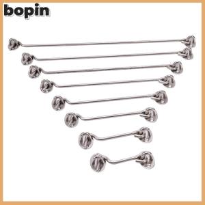 Bopin เหล็กกล้าไร้สนิมตะขอห้องโดยสารและสลักตาล็อค Shed ประตูจับผู้ถือเงียบ