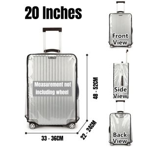 Transparent Luggage Protector Cover Waterproof Trolley Suitcase Cover PVC Wear-resistant Rolling Travel Access