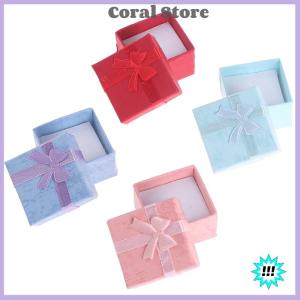 【Coral】💖【HOT SALE】🎈🎈 10 cái bộ đồ trang sức tổ chức Hộp quà tặng Vòng cổ bông tai vòng giấy Bao bì hộp
