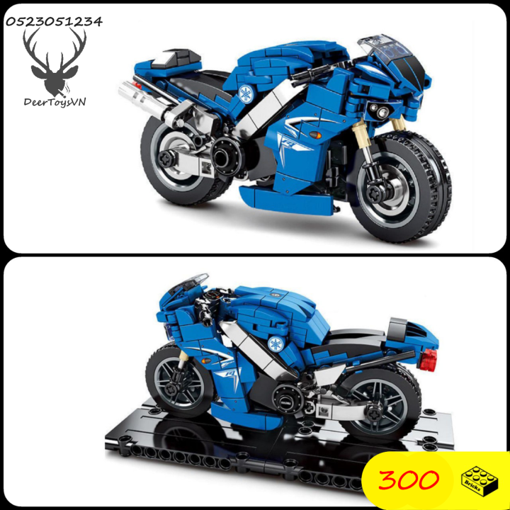 [Hoàn tiền 10%][300 CT - HỘP GIẤY] BỘ ĐỒ CHƠI XẾP HÌNH LẮP GHÉP XE OTO ...