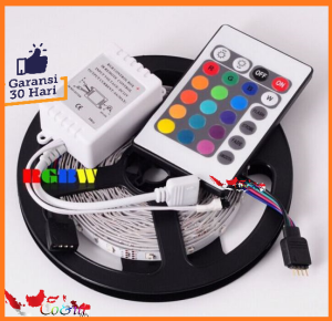Lampu LED STRIP DENGAN REMOTE SET 5M