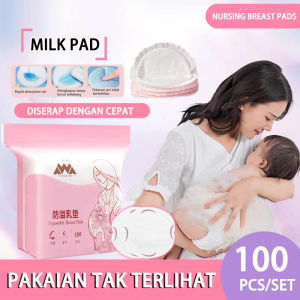 100PCS Breast Pad Nursing Breast Pads Penyerap Asi Bantalan Payudara Disposable Cotton Pad Anti-leak Water-proof Milk Pad