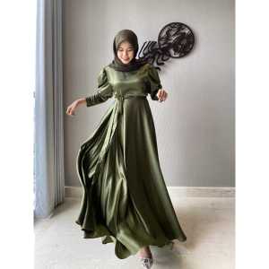 Laura Mahogany Dress / Dress Kondangan / Dress Bridesmaid / Dress Pesta