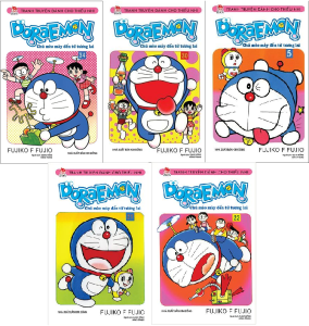 Sách - Combo 5 quyển truyện Doraemon ngắn - giao tập ngẫu nhiên + bán kèm 1 bút viết