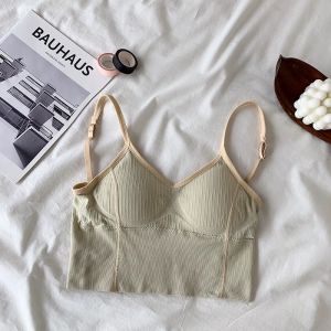 Ninabobo BR038 Tanktop Bra Bralette Crop Top Wanita Gym Olahraga Yoga Pilates Tali Spaghetti
