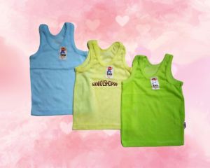 Kaos kutang ZED KIDS WARNA uk. S 3 pcs