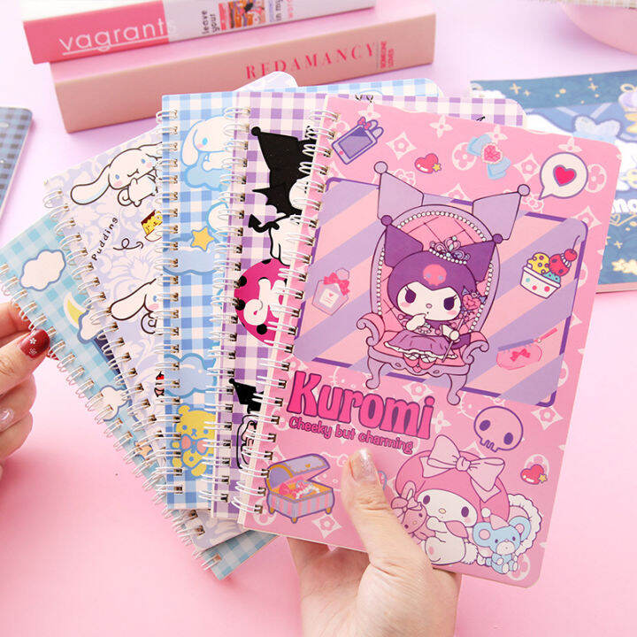 1Pc Kawaii Sanrio Notebook Anime Hello Kitty Kuromi Cinnamoroll Office ...