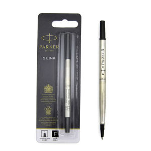 [COD] Parker quink roller ball rollerball pen refill black ink medium nib