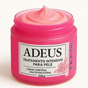 ADEUS Pink Rose Intensive Cream – Firming Anti-Cellulite & Stretch Mark Body Pink Cream with Asiatica & Seaweed Extract – Moisturizing & Smoothing Skincare – 300 g (300g Pink Rose)