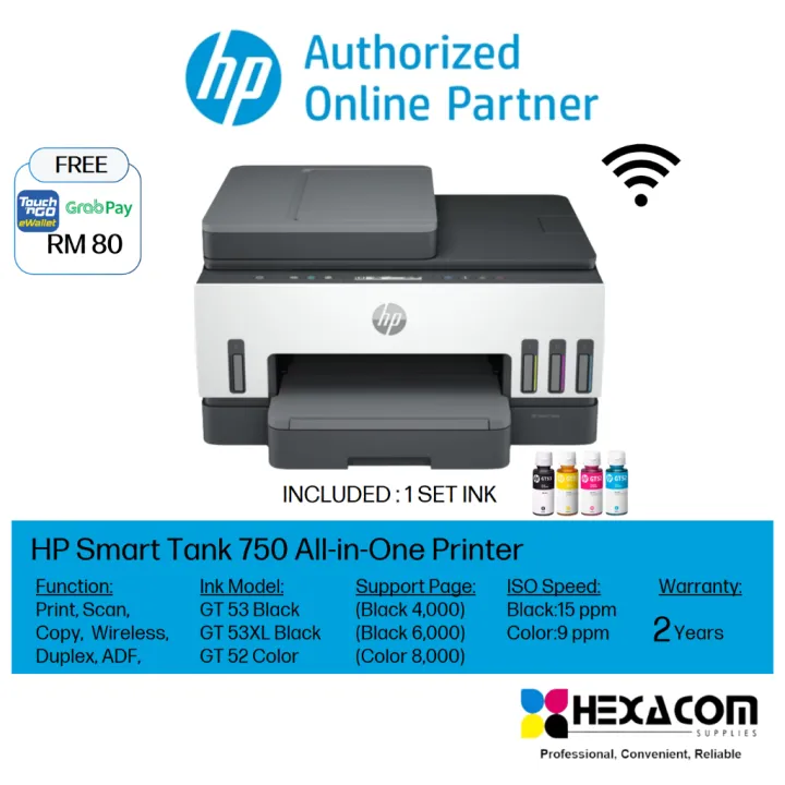 HP Smart Tank 720/750 All In One Printer