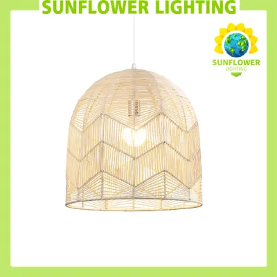 Natural Rattan Lamp Pendant light New Chinese Style Hand-woven Pendant Light for Living Room Hanging Luminaire