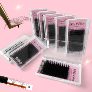 Easy Fan Lashes Bloom Individual Eyelash Extension 8-25mm Faux Mink Eyelashes Soft Natural Lash Extension Volume Russo Auto Fans
