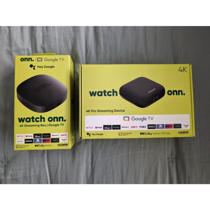 ONN 4K 2023 / 4K PRO 2024 Google TV Android Box UHD built in Chromecast
