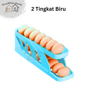 Rak Telur 4 Tingkat Otomatis Hemat Tempat / Egg Tray 4 Layer / Tempat Penyimpanan Telur Kulkas