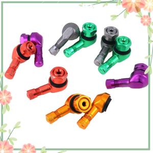 Green sea 2 x CNC motorcycle 90 degree angle wheel tire stem tubeless valve aluminum