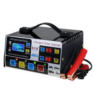 Car Battery Charger 800A Upgrade Version 12V 24V Intelligent Pulse Repair Motor Battery Fast Charge Automatic Voltage For Cars And Motorcycles