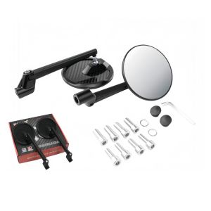 RISEDOT Universal Motorcycle Rearview Mirror HD Carbon Fiber Electric Scooter Rearview Mirror High Quality Anti-glare Rearview Mirror