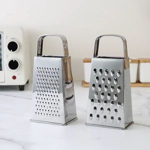 Four-Sided Multi-Function Vegetable Cutter Grater Stainless Steel - Kitchen Stainless Steel 4-Sided Food Grater Vegetable Cheese Shredder
