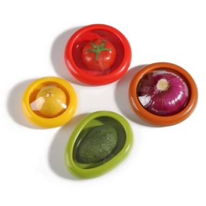 VMCTRD Jars Fresher Boxes Fruit Vegetable Crisper Avocado Keeper Tomato Lemon Storage Container Food Sealed Storage Box Onion Saver Box
