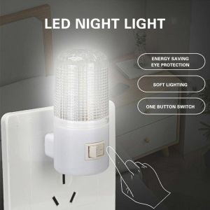 Energy Conservation Night Light LED Wall Mounting Bedroom Night Lamp Plug Light Bulb
