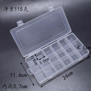 Compartment Storage Box Practical Adjustable Plastic Case for Bead Rings Jewelry Floss Display 10 15 24 36 Slot