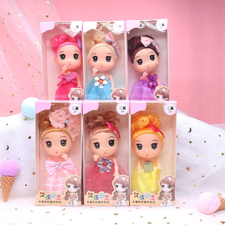 12pcs Princess Toys Doll for kids girls Toy dolls for girl 2-3years 12cm