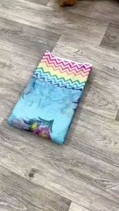 NEW ORGANZA CHEX DESIGNER SAREE LUNCH