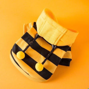 Funny Themed Pet Bee HoodieHooded Coat Ideal for Halloween and Christmas Pet Party