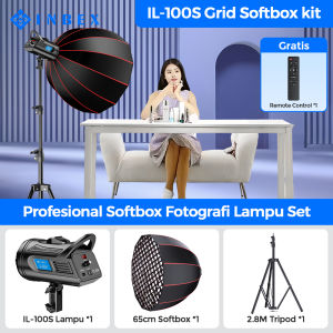 INBEX IL-100S Softbox Lighting Studio Lampu Studio Foto Video /Livestream Softbox  Lighting